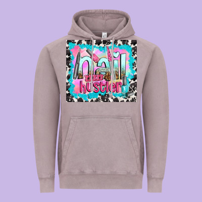 Nail Hustler Vintage Hoodie Designed By Tumblerdesignbyshophia
