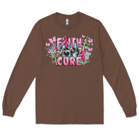 Chestnut Faith hope cure Cancer Awareness Long Sleeve Tee - HowdyJamesFarm