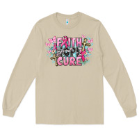 Mushroom Faith hope cure Cancer Awareness Long Sleeve Tee - HowdyJamesFarm
