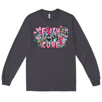 Smoke Faith hope cure Cancer Awareness Long Sleeve Tee - HowdyJamesFarm