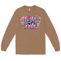 Toasted Coconut Faith hope cure Cancer Awareness Long Sleeve Tee - HowdyJamesFarm