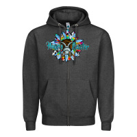 Charcoal Heather happy easter sunflower Zipper Hoodie - CowhideDigitalArt
