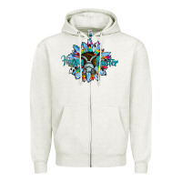 Oatmeal Heather happy easter sunflower Zipper Hoodie - CowhideDigitalArt