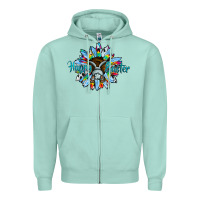 Seafoam happy easter sunflower Zipper Hoodie - CowhideDigitalArt