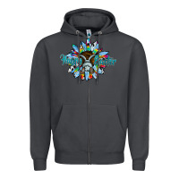 Smoke happy easter sunflower Zipper Hoodie - CowhideDigitalArt