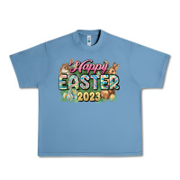 Pebble Blue Happy Easter 2023 Urban Heavy Tee - HowdyJamesFarm