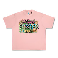 Salmon Happy Easter 2023 Urban Heavy Tee - HowdyJamesFarm