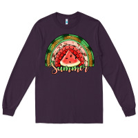 Plum watermelon summer rainbow Long Sleeve Tee - Jasminsmagicworld