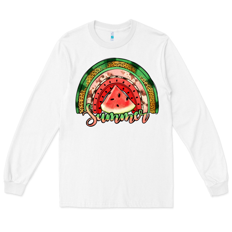 Watermelon Summer Rainbow Long Sleeve Tee by Jasminsmagicworld | Teevron