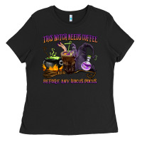 Black this witch needs coffee before any hocus pocus Ladies Tee - BarkalooDesign