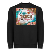 Black coffee teach repeat tumbler Heavyweight Sweatshirt - BundleAndBundleShop
