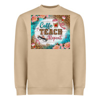 Mushroom coffee teach repeat tumbler Heavyweight Sweatshirt - BundleAndBundleShop
