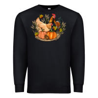 Black fall coop animals pumpkin Premium Sweatshirt - Artiststas