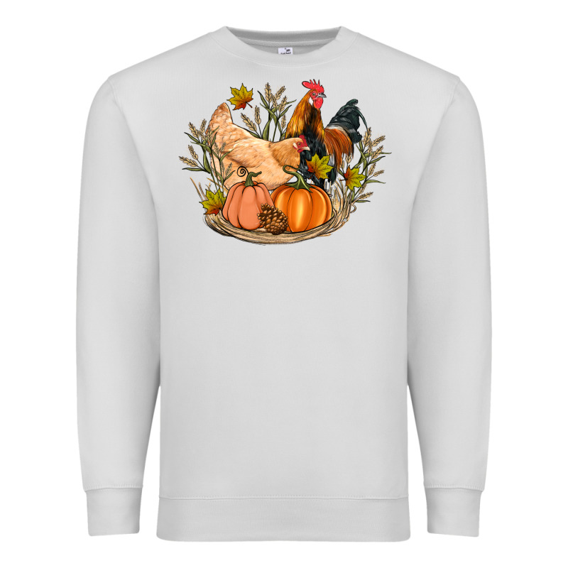 Fall Coop Animals Pumpkin Premium Sweatshirt by Artiststas | Teevron