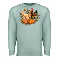 Seafoam fall coop animals pumpkin Premium Sweatshirt - Artiststas