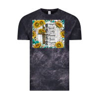 Cloud Black god says you are with sunflower Vintage Tee - TumblerDesignByShophia