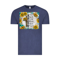 Vintage Denim god says you are with sunflower Vintage Tee - TumblerDesignByShophia