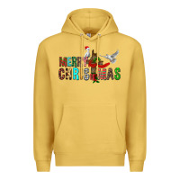 Antique Gold Merry christmas cross Premium Hoodie - FaDigitalArtStudio