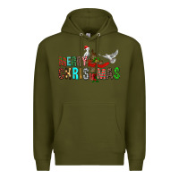 Army Green Merry christmas cross Premium Hoodie - FaDigitalArtStudio