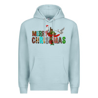 Blue Mist Merry christmas cross Premium Hoodie - FaDigitalArtStudio