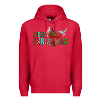 Cardinal Merry christmas cross Premium Hoodie - FaDigitalArtStudio