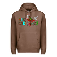 Chestnut Merry christmas cross Premium Hoodie - FaDigitalArtStudio