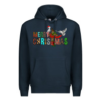 Navy Merry christmas cross Premium Hoodie - FaDigitalArtStudio