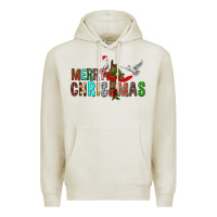 Oatmeal Heather Merry christmas cross Premium Hoodie - FaDigitalArtStudio