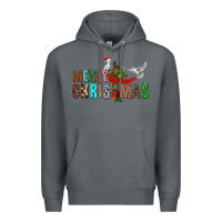 Rock Merry christmas cross Premium Hoodie - FaDigitalArtStudio