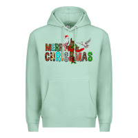Seafoam Merry christmas cross Premium Hoodie - FaDigitalArtStudio