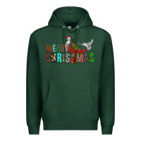 Sports Green Merry christmas cross Premium Hoodie - FaDigitalArtStudio