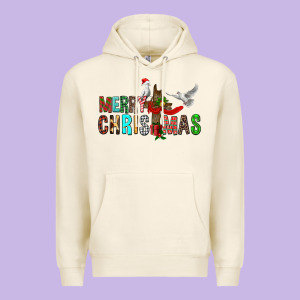 Merry Christmas Cross Premium Hoodie Designed By Fadigitalartstudio