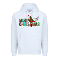 White Merry christmas cross Premium Hoodie - FaDigitalArtStudio
