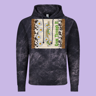 Grow Through It Vintage Hoodie Designed By Tumblerdesignbyshophia