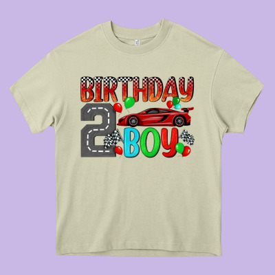 Birthday Boy 2 Heavy Core Tee Designed By Bundleandbundleshop