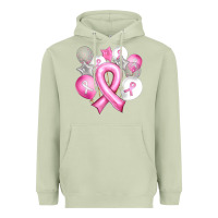 Matcha Balloons cancer ribbon Heavyweight Hoodie - Artiststas