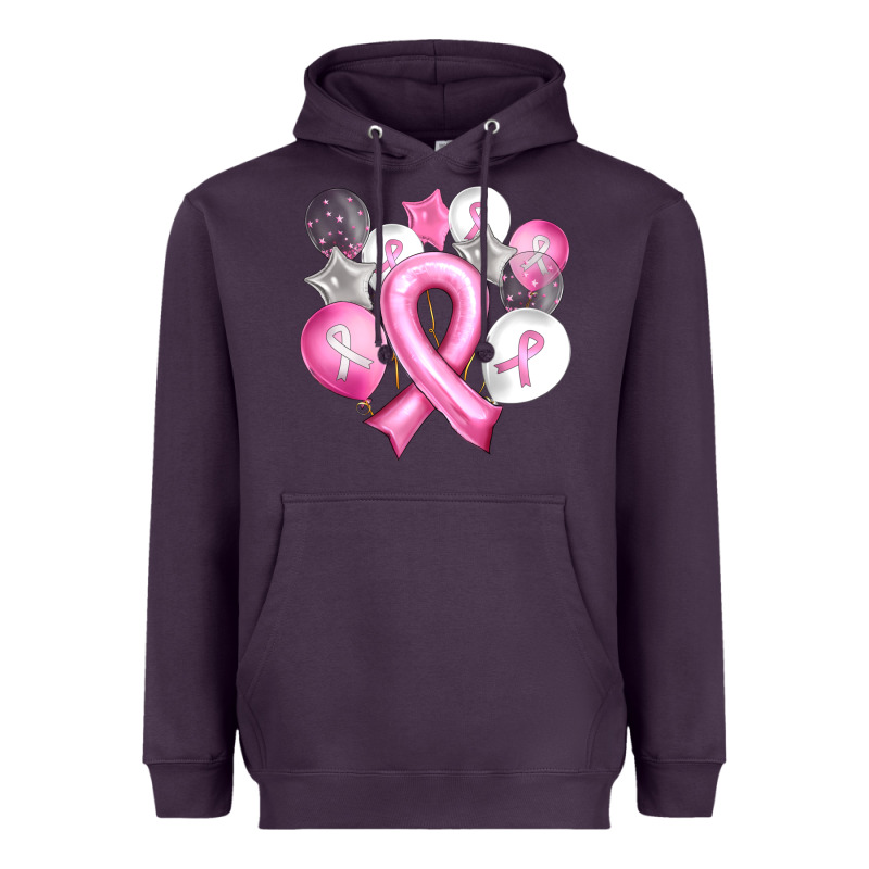 Balloons Cancer Ribbon Heavyweight Hoodie by Artiststas | Teevron