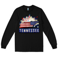 Black tennessee 4th of july Long Sleeve Tee - CowGirlArtShop