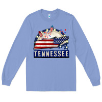 Colony Blue tennessee 4th of july Long Sleeve Tee - CowGirlArtShop