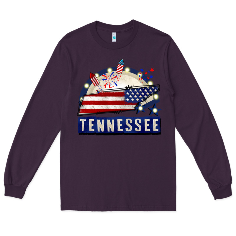 Tennessee 4th Of July Long Sleeve Tee by CowGirlArtShop | Teevron