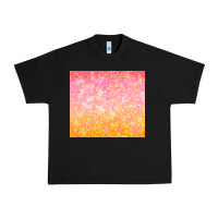 Orange Pink Ombre Glitter Urban Heavy Tee | Teevron