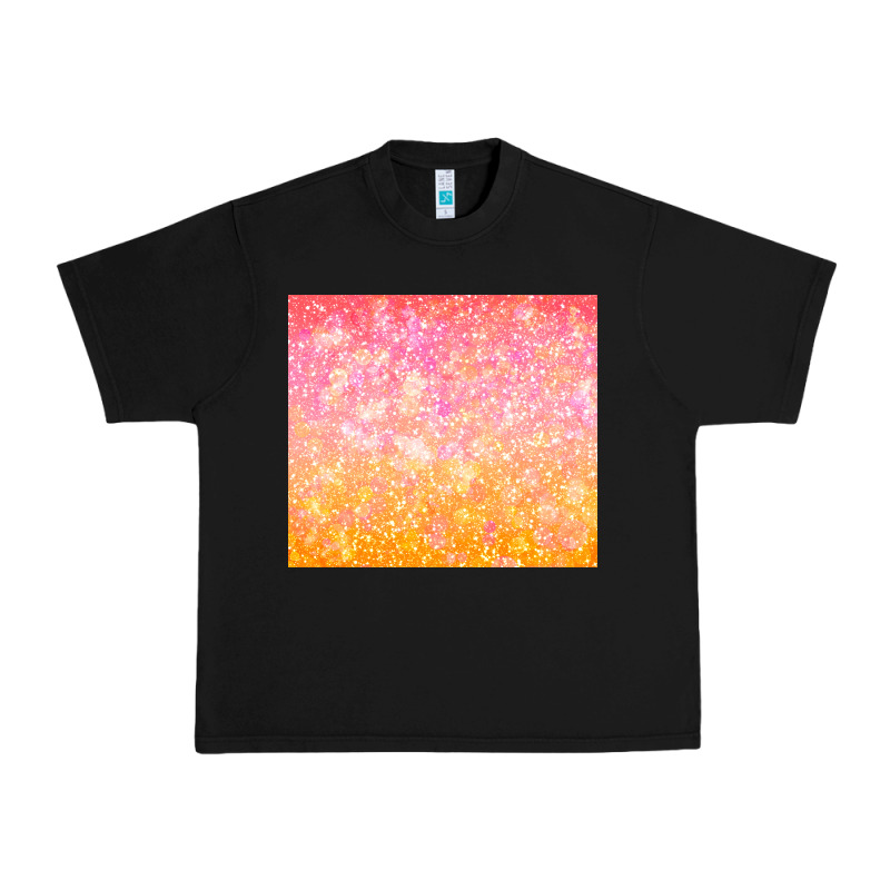 Orange Pink Ombre Glitter Urban Heavy Tee by TumblerDesignByShophia | Teevron