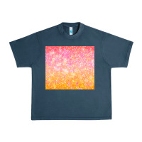 Midnight Navy orange pink ombre glitter Urban Heavy Tee - TumblerDesignByShophia