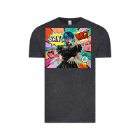 Vintage Black pop art gothic girl Vintage Tee - TumblerDesignByShophia