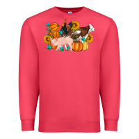 Cardinal Farm Life Fall Pig Cow Rooster Premium Sweatshirt - Artiststas