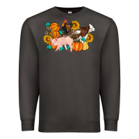 Smoke Farm Life Fall Pig Cow Rooster Premium Sweatshirt - Artiststas