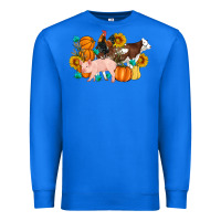 True Royal Farm Life Fall Pig Cow Rooster Premium Sweatshirt - Artiststas