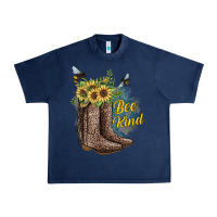 Navy Bee Kind Urban Heavy Tee - JahusDesignShop
