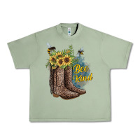 Oil Green Bee Kind Urban Heavy Tee - JahusDesignShop