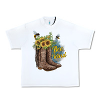 White Bee Kind Urban Heavy Tee - JahusDesignShop
